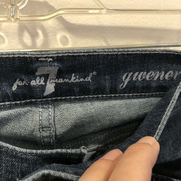 7 For All Mankind Gwenevere Skinny Mid Rise Jeans Size 28 - Picture 6 of 8